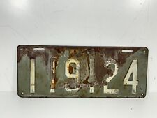 Vintage 1919 New Jersey NJ License Plate ~ 
