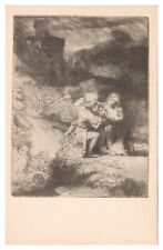 National Gallery of Art Postcard The Agony in the Garden Etching by Rembrandt picture