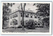 c1910's Pres Home Williams College Building Campus Williamstown MA Postcard picture