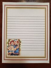 Raggedy Ann & Andy lined stationary paper (25 Sheets)  8 ¹/² x 11  picture