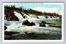 Oregon City OR-Oregon, Scenic View Willamette Falls Vintage Card c1927 Postcard picture