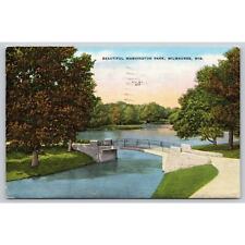 Postcard WI Milwaukee Beautiful Washington Park picture