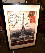 paris eiffel tower postcard poster in paris art print picture