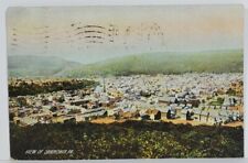 PA Shamokin Bird's Eye View 1908 to Milton Penna Postcard N9 picture