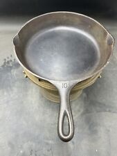 Vintage Wagner Ware Sidney O. Cast Iron Skillet Double Spout #10 11 1/2