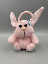 VTG 2002 Hershey’s Pink Bunny Rabbit Basket Candy Plush Stuffed Animal Easter picture