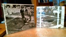 MUSSOLINI'S BODY REMOVED FROM GRAVE 2 OLD VERY RARE GLOSSY AP WIRE PHOTOS 1946 picture