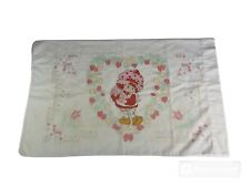 Vintage 1980s Strawberry Shortcake and Custard Pillow Case American Greetings picture