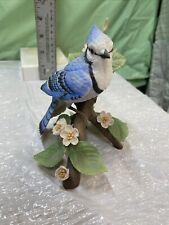 Lenox Female Blue Jay Porcelain Garden Bird Sculpture 1995 picture