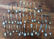 Huge souvenir spoon lot collectible / Disney Mickey Minnie travel geography gift picture
