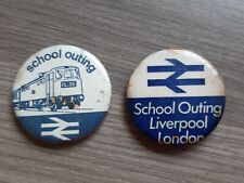 Vintage British Rail School Outing Pin Badges picture