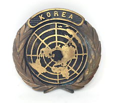 Vintage KOREA Brass Grave Flag Holder Manufacturer L.W. Parker Clyde Ohio 6