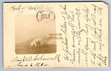 1913 RPPC MT BLANCA, CO, RR TRACKS PIERSON TO BERTCHE WICHITA PHOTO Postcard P57 picture