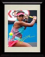 16x20 Framed Naomi Osaka Autograph Replica Print - Returning Volley picture