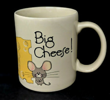 Vintage 70's The Big Cheese Mug Mouse Yellow Cheese Coffee Work Funny Boss picture
