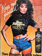 Vintage 1982 Sexy Two Fingers Tequila original ad SM042 picture
