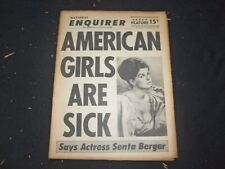 1965 DEC 12 NATIONAL ENQUIRER NEWSPAPER - SENTA BERGER: GIRLS ARE SICK - NP 7404 picture