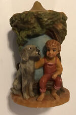 Gunter Kerzen Vintage Boy And Dog Candle 6.5 x 4 In. picture