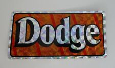Vtg Dodge Reflective Sticker NOS 6