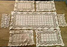 7 Piece Vintage Handcrafted Doilies picture