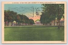 Linen~Rotunda~Seen From Lawn~University Of Virginia~Charlottesville VA~PM 1944 picture