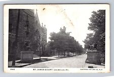 Louisville KY-Kentucky, St James Court, Antique, Vintage Souvenir Postcard picture