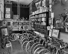 1910 WASHINGTON DC  BICYCLE SHOP INTERIOR 8.5X11 Photo picture