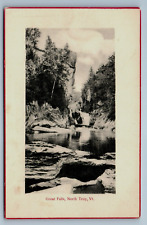 North Troy Vermont Great Falls Postcard Lake Waterfall CG Seaver       pc2 picture