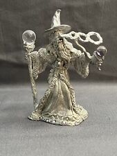 Vintage Gallo Pewter “Smoking O’s” Wizard (rare) Signed And Dated. W/ Crystals picture