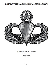 278 Page 2018 JUMPMASTER SCHOOL STUDENT STUDY GUIDE Airborne School Manual on CD picture