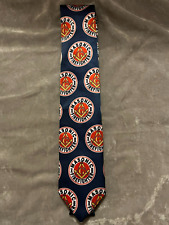 Firefighter Master Mason Square Compass Necktie Blue Tie Fraternity NEW picture