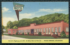 Sleepy U Motel Idaho Springs Colorado co linen postcard picture