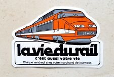  TGV SNCF old advertising sticker TRAIN 1981 the life of the rail picture