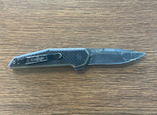 KERSHAW 1160TANBW BLACK TAN FRAXION STRAIGHT BLACKWASH FOLDING POCKET KNIFE picture