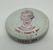 Sunny Jim Vintage Lid Only “Gee - That’s Me” Great Graphic Hard To Find Design picture