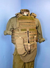 MSA PARACLETE RMV PLATE CARRIER SOFT INSERTS CAG SF SMOKE GREEN BODY ARMOR VEST picture