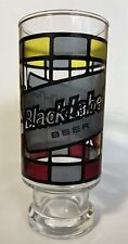 Vnt 70’s BLACK LABEL BEER From Carling Stained Glass Beer Tall Pedestal Bar Ware picture