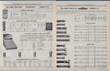 1922 EVEREADY FLASHLIGHTS, UNIT CELLS, TUNGSTEN BATTERIES, LAMPS ~ 3 PGS OF ADS picture