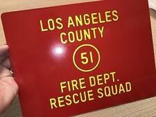 EMERGENCY Squad 51 Door Replica REFLECTIVE Handcrafted Sign Randy Mantooth picture