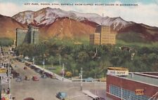 City Park Ogden Utah UT 1936 to Salina KS Postcard B22 picture