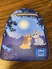 Loungefly Disney Lady and The Tramp Moonlight Stroll Mini Backpack. New picture