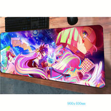 NO GAME NO LIFE Anime Large Mouse Pad Mat Desk Keyboard Play Mat 90X40CM #4 picture