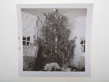 CHRISTMAS TREE VINTAGE 1959 SNAPSHOT PHOTO CAPE CANAVERAL PLAYSET picture