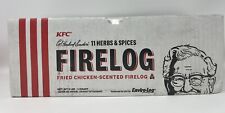 KFC Fire Log Colonel Sanders Fried Chicken Enviro-Log Herbs Spices Scent SEALED picture