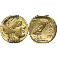 Athena Owl, Goddess of Wisdom, Mark of Athena Greek REPLICA REPRODUCTION COIN GP picture
