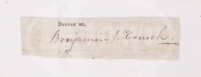 Benjamin Henich Boston MA Revolutionary War Soldier Antique Autograph Signature picture
