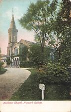 Cambridge, Massachusetts Postcard Harvard College Appleton Chapel PM 1909  L6 picture