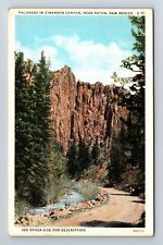 Raton NM-New Mexico, Palisades In Cimarron Canyon, Antique, Vintage Postcard picture