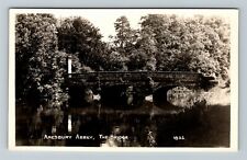 RPPC Amesbury Abbey, The Bridge Vintage Postcard picture