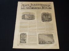 1858 JANUARY 2 LIFE ILLUSTRATED NEWSPAPER - PUBLIC BUILDINGS IN NY - NP 5904 picture
